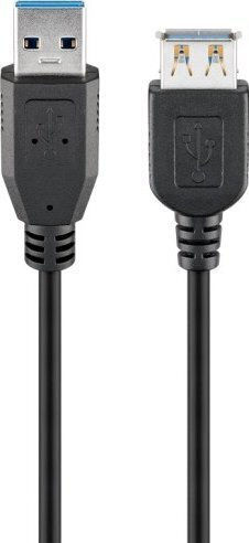 Goobay USB 3.0 Cablu USB-A - USB-A female Negru 2m 74149