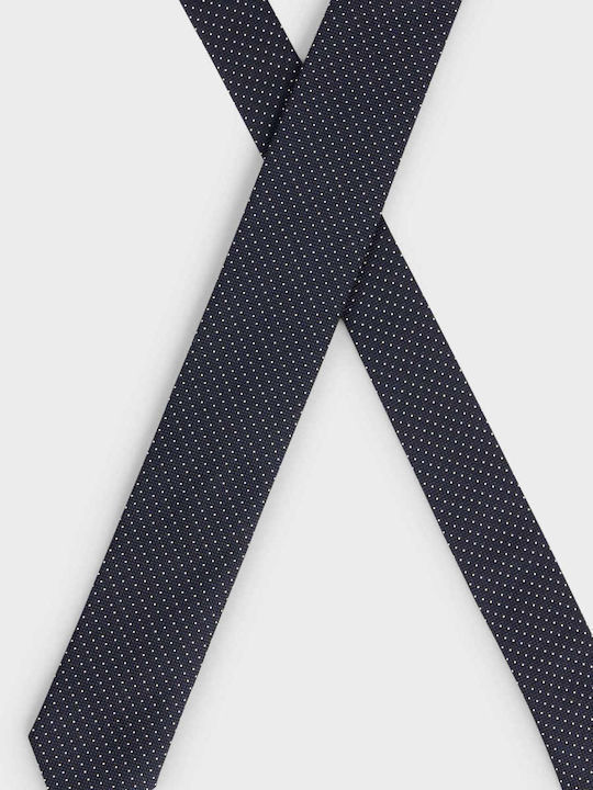 Hugo Men's Tie Silk in Navy Blue Color