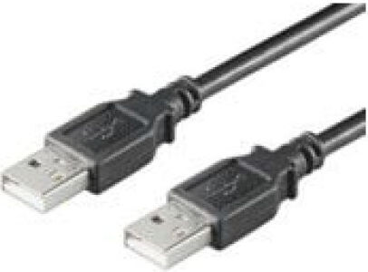 Microconnect USB 2.0 Kabel USB-A-Stecker - USB-A-Stecker Schwarz 0.5m USBAA05B