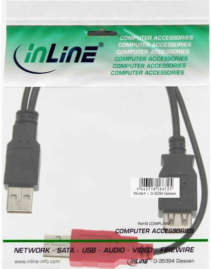 InLine USB 2.0 Cablu USB-A de sex masculin - USB-B de sex masculin 0.2m 34510Z