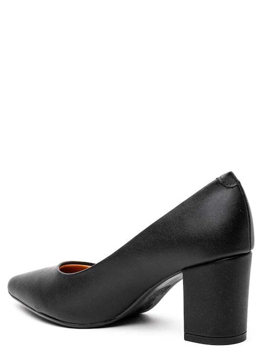 Pointed Toe Black Medium Heels