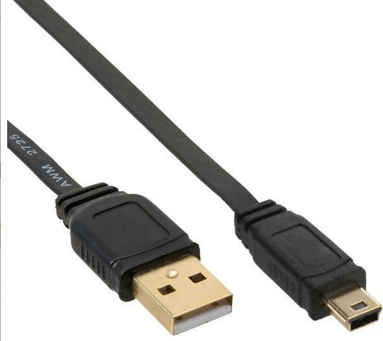 InLine USB 2.0 Cablu USB-A de sex masculin - mini USB-A de sex masculin Negru 0.3m 31803F