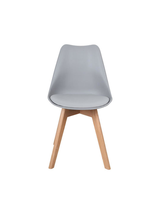 Gaston Dining Room Polypropylene Chair Light Gray 58x47x85cm