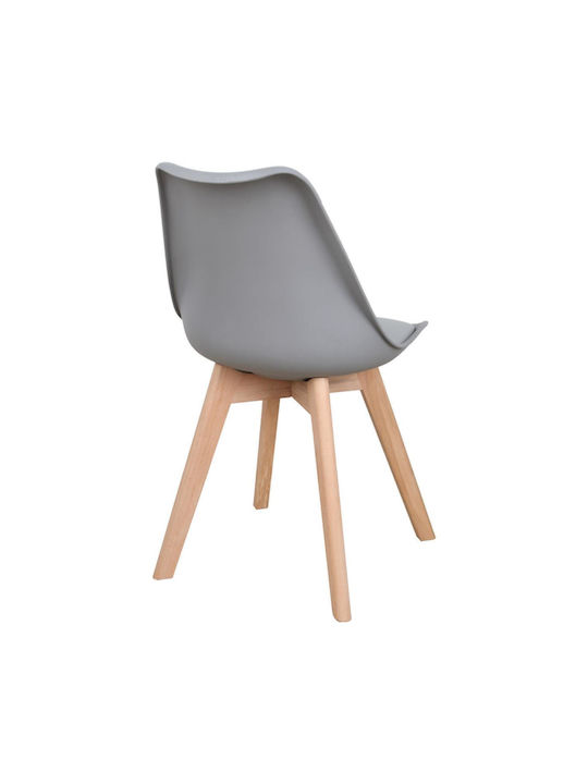 Gaston Dining Room Polypropylene Chair Light Gray 58x47x85cm