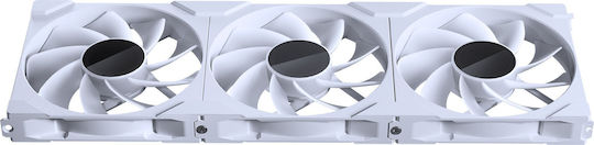 Phanteks M25G2-140 Reverse Blade Case Fan 2000rpm 72.72cfm with ARGB Lighting and 6-Pin Connection 3pcs White