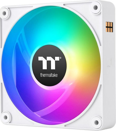 Thermaltake CT120 EX Reverse Blade Case Fan 2000rpm 65.82cfm with ARGB Lighting and 3-Pin 4-Pin PWM Connection 3pcs White