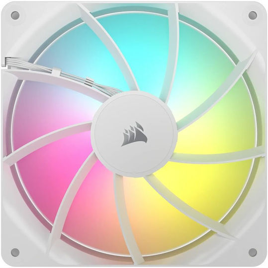 Corsair RS140 Case Fans (1700rpm / 95.5cfm) with ARGB Lighting and 4-Pin PWM Connection 2pcs White