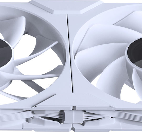 Phanteks M25G2-140 Reverse Blade Case Fan 2000rpm 72.72cfm with ARGB Lighting and 6-Pin Connection 3pcs White