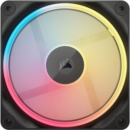 Corsair iCUE LINK LX140-R Ventilator Pentru Carcasă Cu Lamă Inversată (2000rpm / 90cfm) Cu Iluminare RGB
