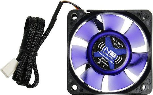 Noiseblocker XR-2 Gehäuselüfter 60mm (14.1cfm) mit Blauer LED-Farbe und 3-poliger Verbindung