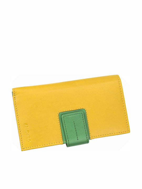 Large Women's Wallet Classic with RFID Yellow / Green