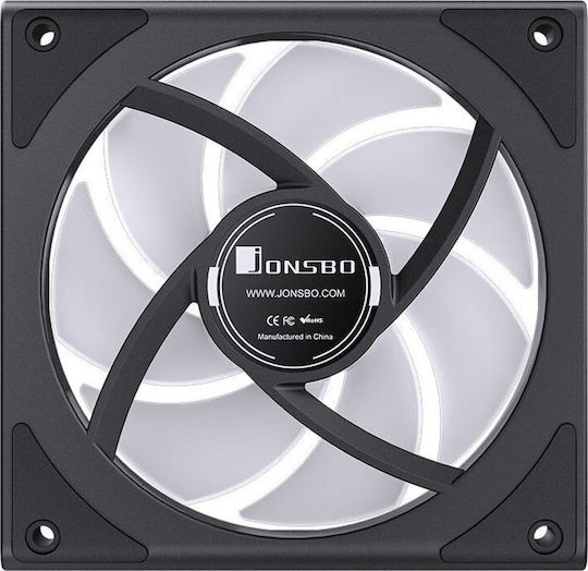 Jonsbo ZK-120B Case Fan (2400rpm / 65.26cfm) With RGB Lighting And 3-Pin / 4-Pin PWM Connection 3pcs