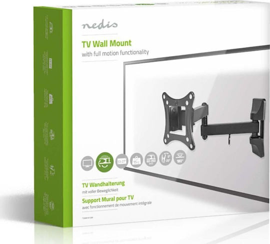 Nedis Tvwm1510bk Tv Wall Mount Led Lcd Plasma Tvs 13-27 Inches 15kg