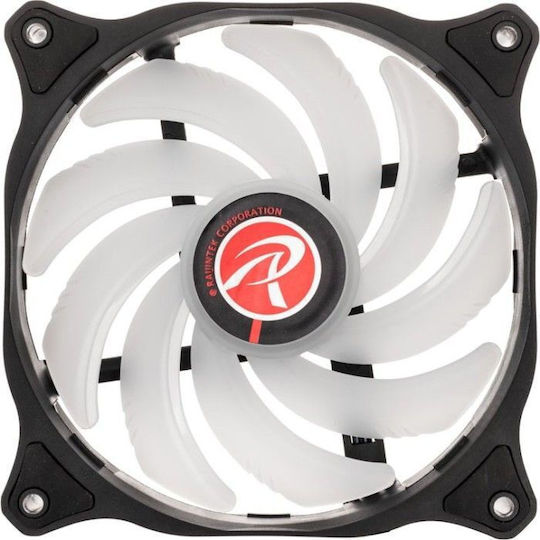 Raijintek EOS 12 RBW ADD Case Fans 120mm (1800rpm / 75cfm) with ARGB Lighting and Connection 4-Pin PWM 2pcs