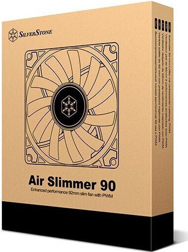 Silverstone Air Slimmer 90 Case Fan 92mm (2500rpm / 45.73cfm) Χωρίς Led Φωτισμό και Σύνδεση 4-Pin PWM