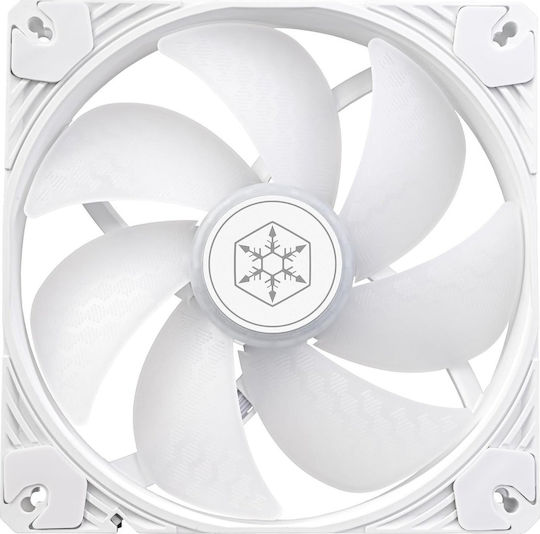 Silverstone Shark Force Case Fan 140mm (2200rpm) with ARGB Lighting and 4-Pin PWM Connection White