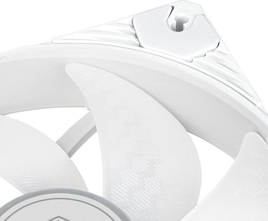 Silverstone Shark Force Case Fan 140mm (2200rpm) with ARGB Lighting and 4-Pin PWM Connection White