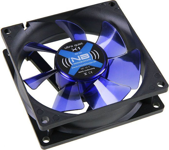 Noiseblocker X1 Case Fan 80mm (1300rpm) Without LED Lighting And 3-Pin Connection