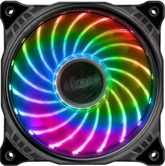 Akasa Vegas X7 Вентилатор за Кутия 120мм (1200 оборота / 41.9 cfm) с RGB Осветление и 3-Pin Свързване