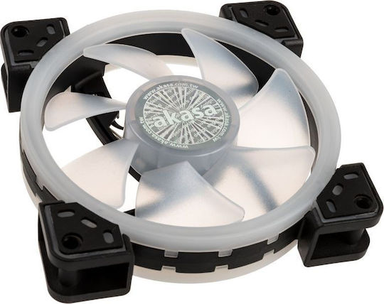 Akasa Vegas TLX Gehäuselüfter 120mm (1500rpm / 35.2cfm) mit RGB Beleuchtung und 3-poliger Verbindung