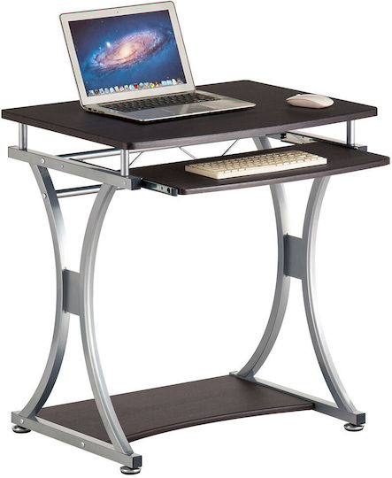 Desk Wooden Coffee with Metal Legs 70x55x76cm