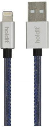 Holdit Braided USB-A la Cablu Lightning Gri 1.0m (612663)