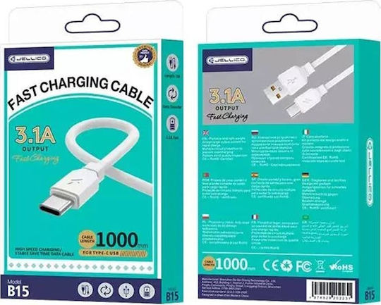 Jellico USB-A zu Lightning Kabel Weiß 1m