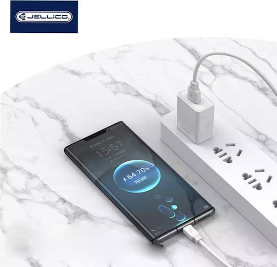 Jellico USB-A zu Lightning Kabel Weiß 1m