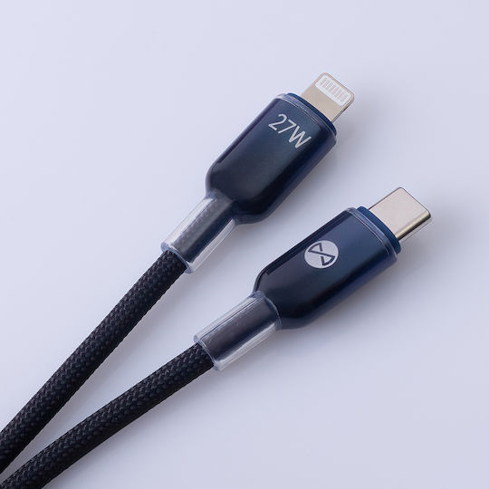 Forever USB-C to Lightning Cable 27W Μαύρο 1m