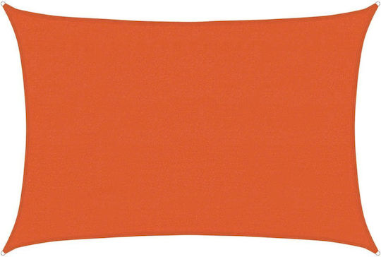 vidaXL Правоъгълена Shade Sail Оранжев 4x6m 160гр/кв.м