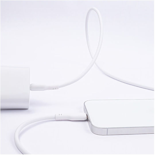 Maxlife USB-C to Lightning Cable 27W Λευκό 1m (MXUC-10MFIW)