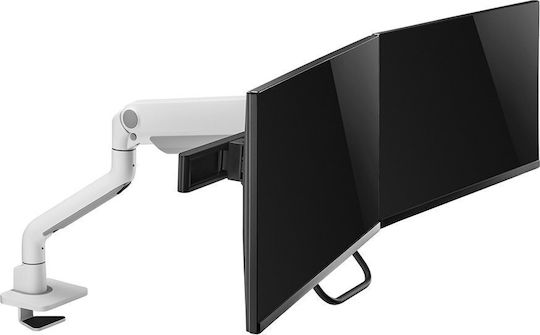 Neomounts Βάση Γραφείου για 2 Οθόνες έως 27" Λευκή (DS75S-950WH2)
