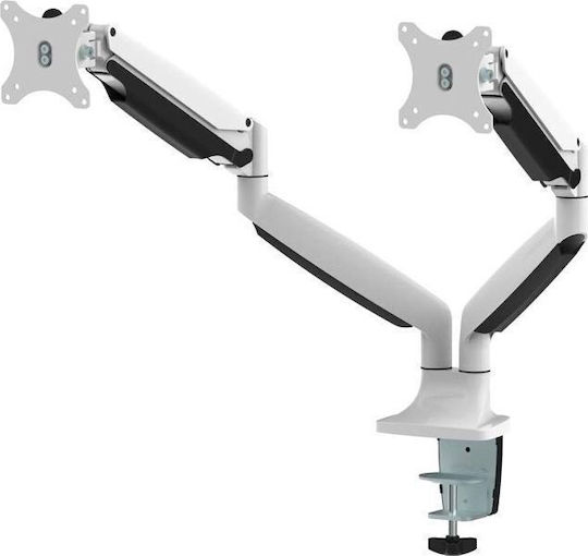 Neomounts Стойка за 2 Монитори до 32" с Рамо Бял (NM-D750DWHITE)
