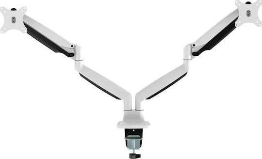 Neomounts Стойка за 2 Монитори до 32" с Рамо Бял (NM-D750DWHITE)