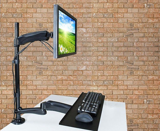 Maclean Energy Tabletop Suport Monitor până la 27" cu Braț (MC-681)