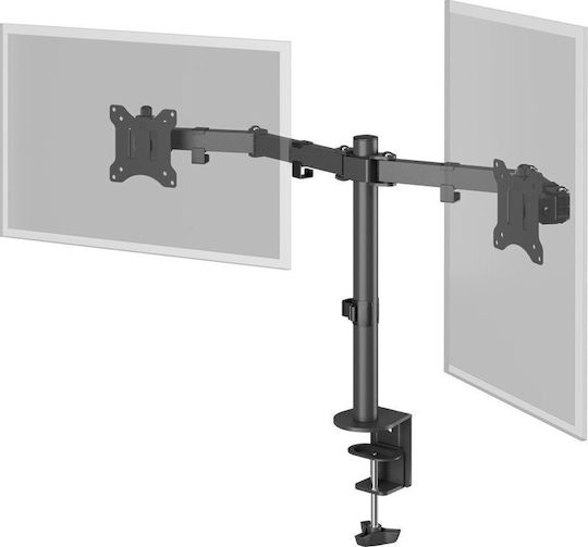 Goobay Desktop Stand for 2 Monitors up to 32" (58529)