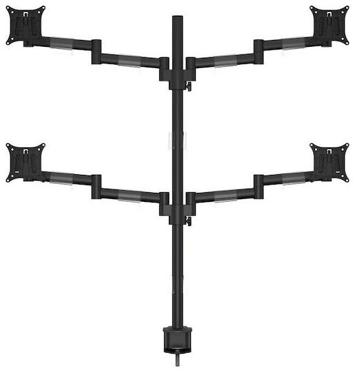 Multibrackets Stand Desk Mounted for 4 Monitors up to 30" with Arm (MB-5891)
