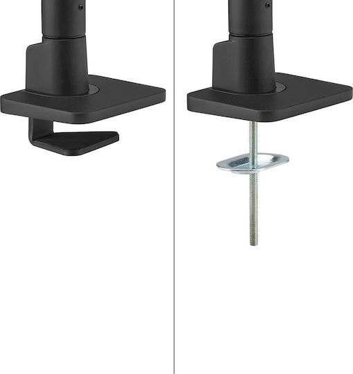 Neomounts DS75S-950BL2 Επιτραπέζια Βάση για 2 Οθόνες έως 27" με Βραχίονα