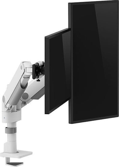 Neomounts Stand Desk Mounted for 2 Monitors up to 34" with Arm White (DS65S-950WH2)