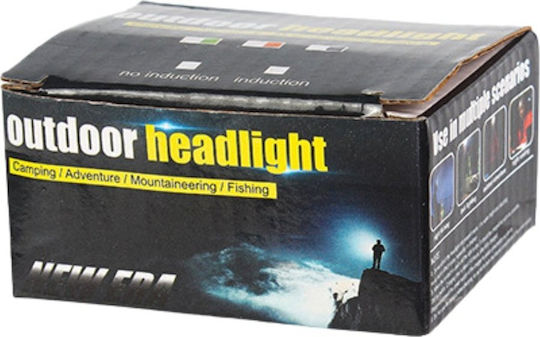 Lean Toys Stirnlampe LED IPX4 mit maximaler Helligkeit 180lm Schwarz