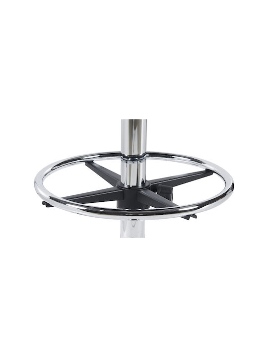 Office Desk Stool with Backrest Icina 1 Black 58x54x102cm