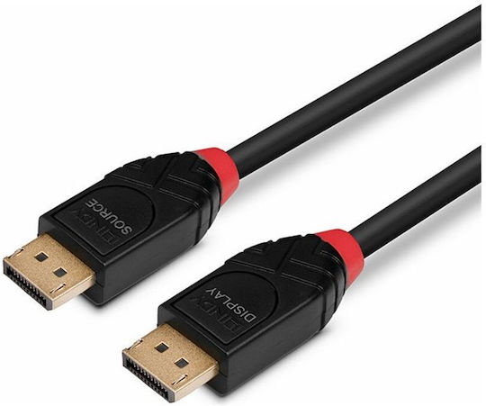 Lindy Cable DisplayPort male - DisplayPort male 7.5m Μαύρο (41168)
