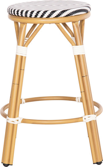 Табуретка Бар За външна употреба Chino Bamboo Look 1бр 43x43x65см