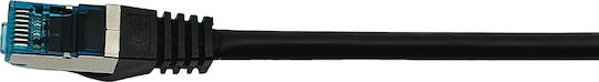 Equip S/FTP Cat.6a Gigabit Ethernet Network Cable 1m Black