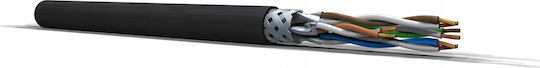 Montis S/FTP Cat.6a (Gigabit) Καλώδιο Δικτύου Ethernet 50m Μαύρο