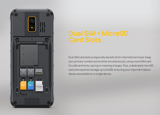 Ulefone Armor Mini 4 Dual SIM Κινητό με Κουμπιά Μαύρο