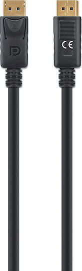 Manhattan Cable DisplayPort male - DisplayPort male 3m Μαύρο (355582)
