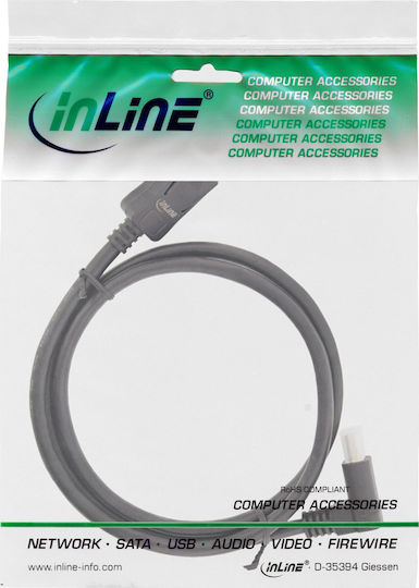 InLine Cable DisplayPort male - DisplayPort male 2m Μαύρο (17152U)