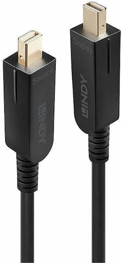 Lindy Cable mini DisplayPort male - mini DisplayPort male 20m Μαύρο (38481)
