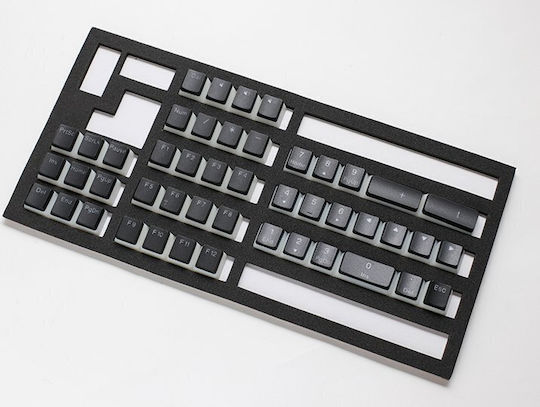 Ducky Capac de chei Pudding PBT PBT Double-Shot Keycap Set US Layout negru (DKSA108-USPDAWNO2)